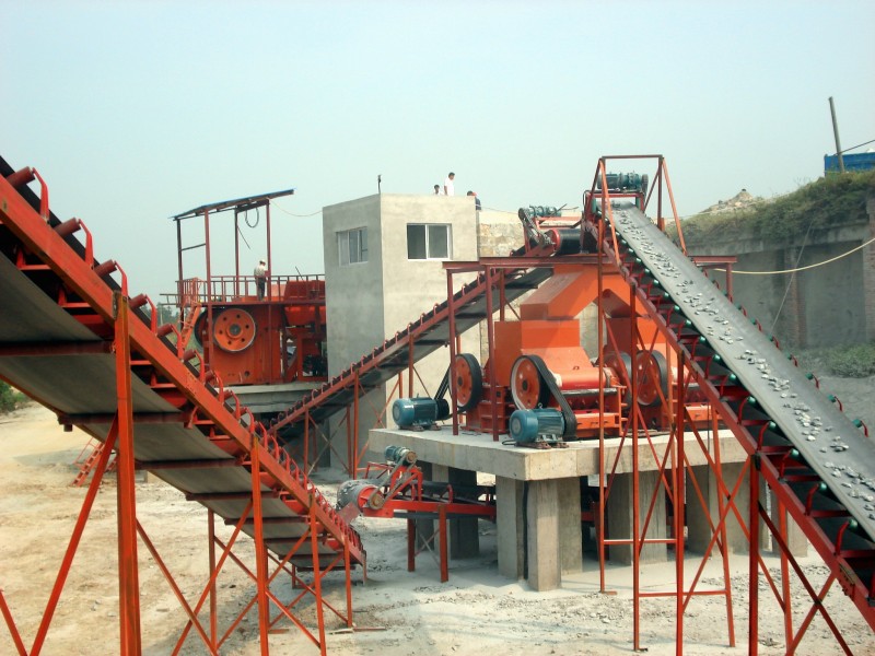 戈壁滩石破碎生产线